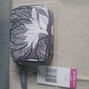 Vera Bradley Flower Travel Pill Case Organizer Gray - Floral Gift Idea  NWT